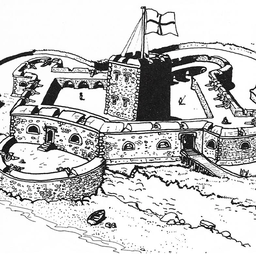 Beacon Hill Blockhouse illustration