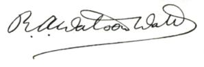 Sir Robert Watson-Watt signature